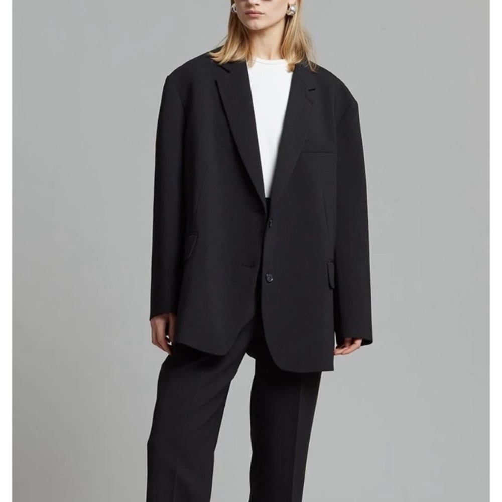 The Frankie Shop Oversized Black Blazer